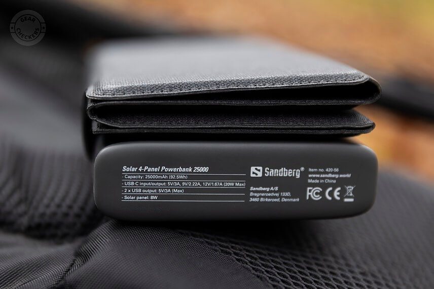 Sandberg Powerbank 4-Panel 25000 mAh.