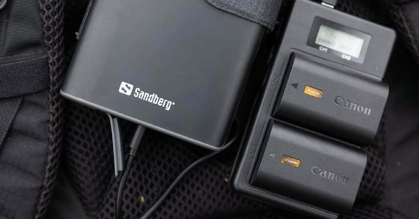 Záložný zdroj energie: Sandberg Powerbank 4-Panel 25000 mAh