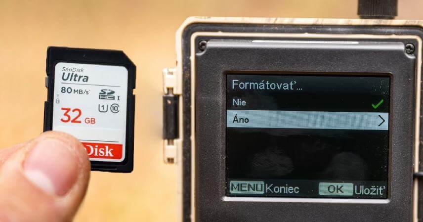 Ako formátovať SD kartu vo fotopasci, prečo je to dôležité?
