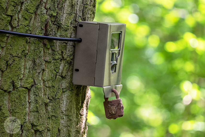 Box sa d&aacute; zamkn&uacute;ť visiacim z&aacute;mkom a poistiť lanov&yacute;m skracovac&iacute;m z&aacute;mkom.