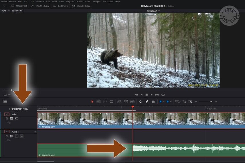 Zvukov&aacute; stopa je zapisovan&aacute; až od 1,04 s dĺžky videoklipu.