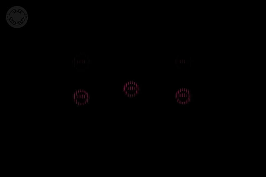 Detail na LED diódy nočného prísvitu s neviditeľnou vlnovou dĺžkou.