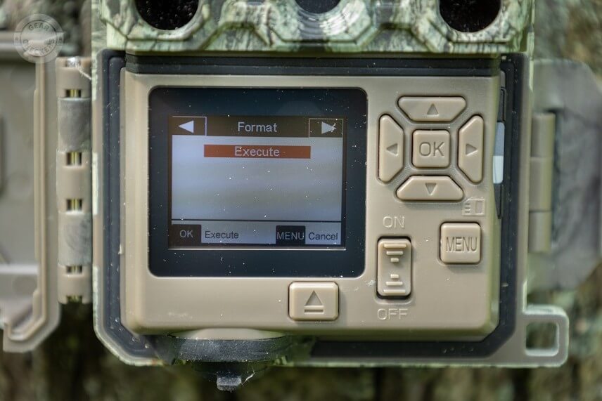 Formátovanie pamäťovej karty na fotopasci Bushnell Core DS-4K No Glow.