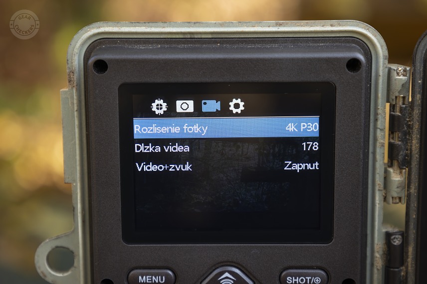 Nastavenie vlastností videa.