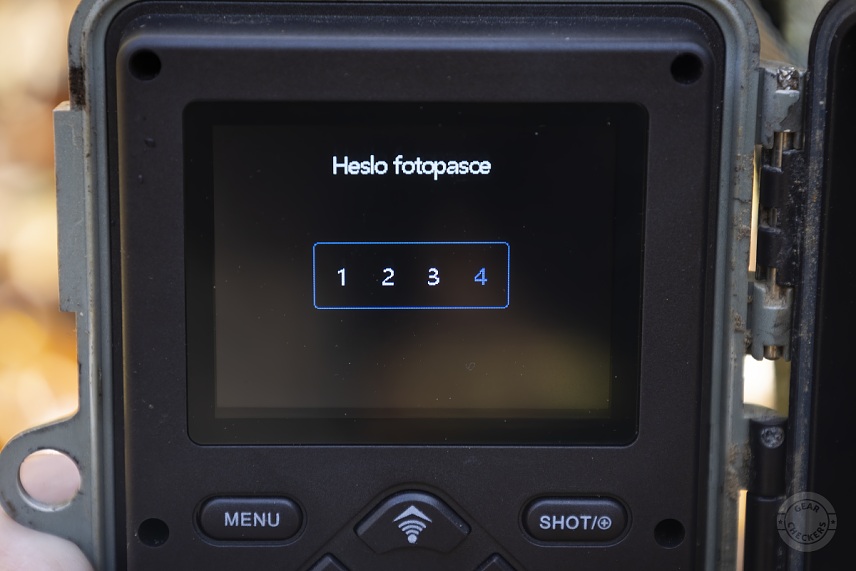 Wachman Aldo je možné zaheslovať pomocou 4-miestneho kódu.