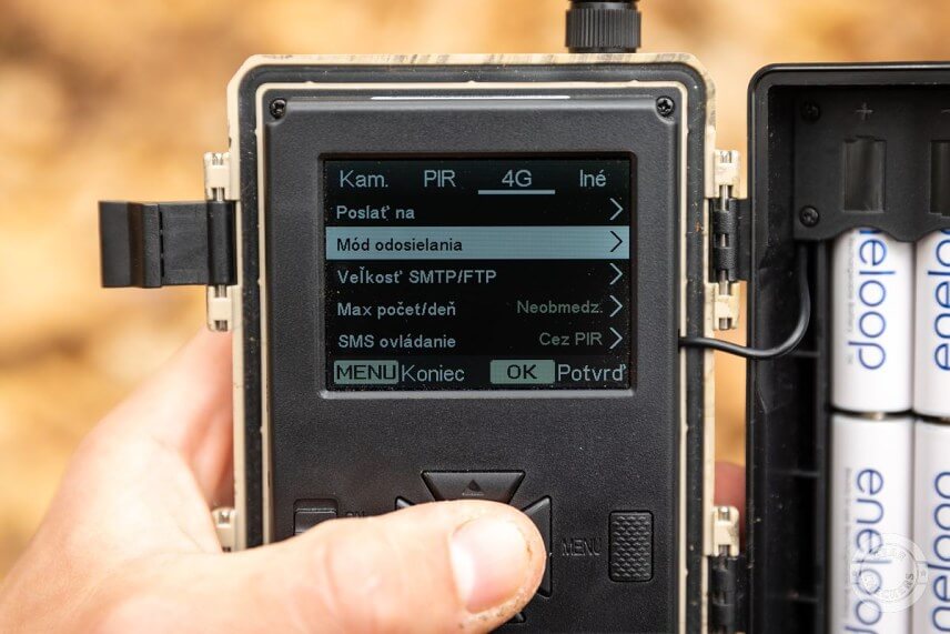 Nastavenie m&oacute;du odosielania.