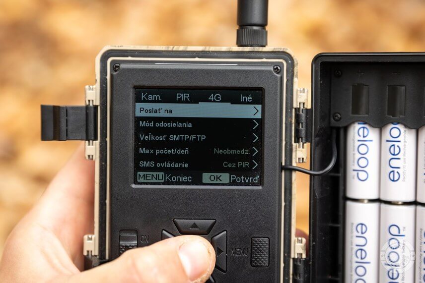 Nastavenie formy odosielania - MMS alebo email.