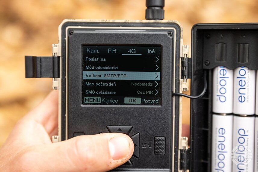 Nastavenie veľkosti odosielan&yacute;ch fotiek, ich počtu a poradia.