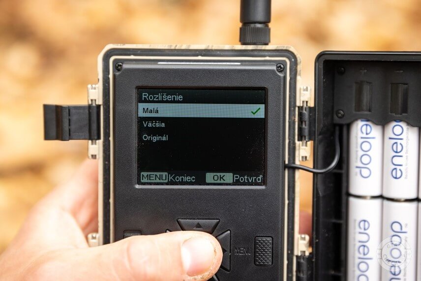 Nastavenie veľkosti odosielan&yacute;ch fotiek, ich počtu a poradia.