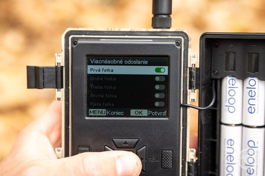 Nastavenie veľkosti odosielan&yacute;ch fotiek, ich počtu a poradia.