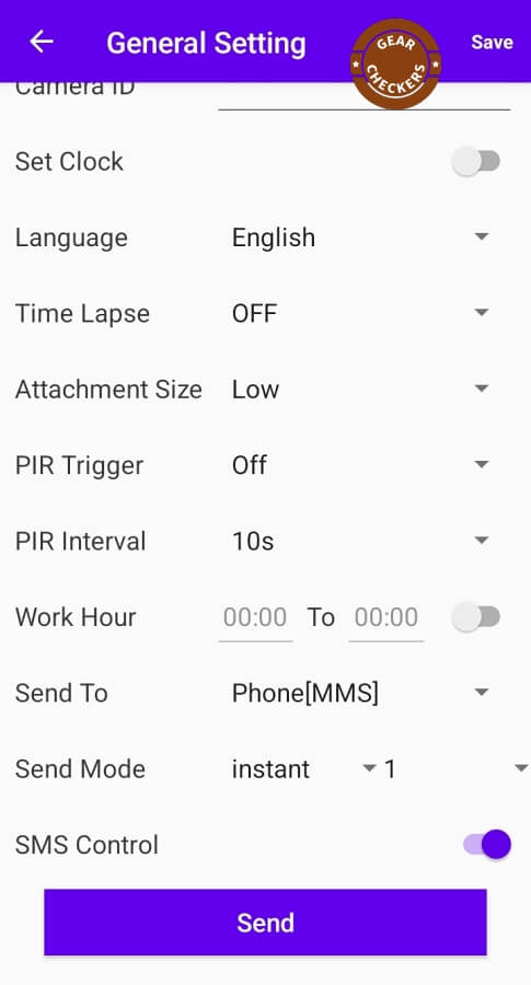 Podrobné nastavenia.