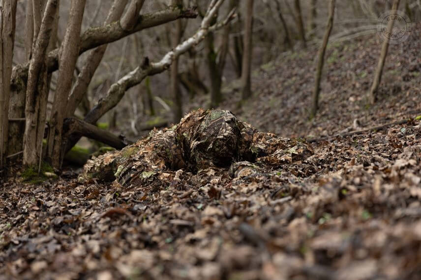 Maskovací oblek Deerhunter. Pohľad z cca 8 m.