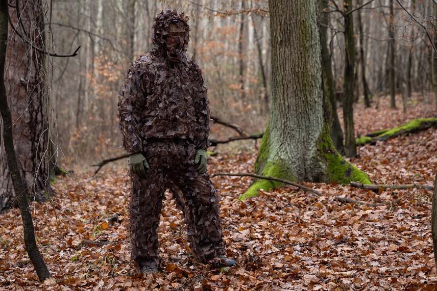 Maskovací oblek MFH leaves Hunter-Brown