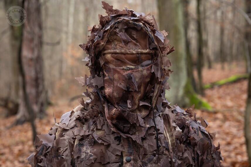 Maskovací oblek MFH leaves Hunter-Brown - kukla