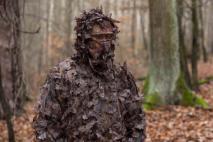 Maskovací oblek MFH leaves Hunter - Brown v praxi