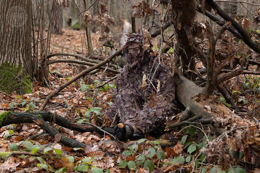 Maskovací oblek MFH leaves Hunter-Brown